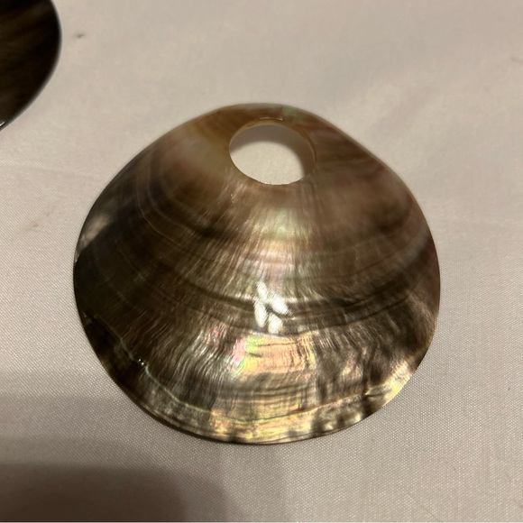 Natural Polished Mother Of Pearl Sea Shell Pendant Charm For Necklace Craft new - Picture 2 of 12